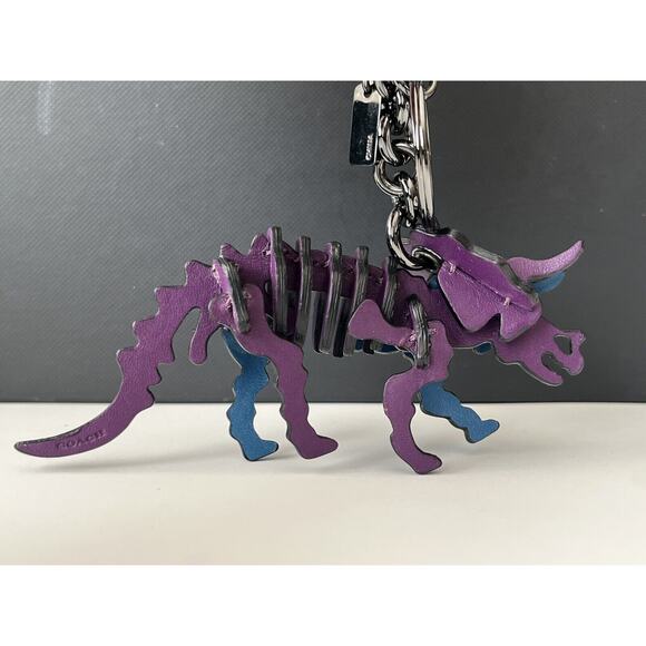 Rare 🦕 Coach Tricky Bag Charm Keychain Rexy Beasts Dinosaur - Picture 8 of 9